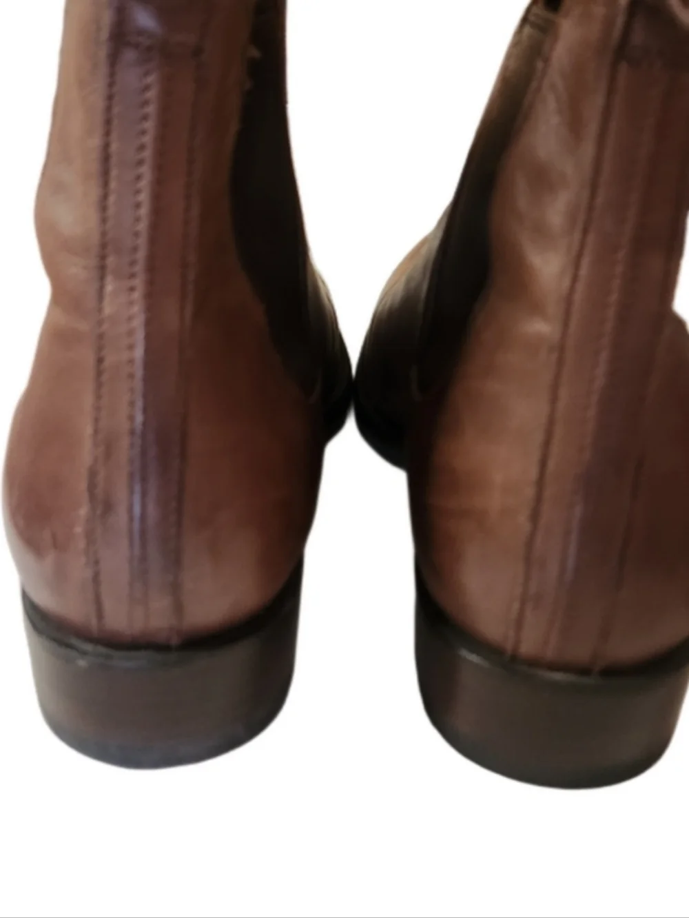Tecovas Men's Brown Leather Chelsea Boots - Classic Slip-On Style Size 11 1/2 EE